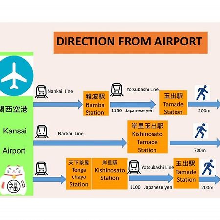 玉出202 Wifi付 玉出駅から徒歩2分 地下鉄難波迄8分 Leilighet Ōsaka Eksteriør bilde